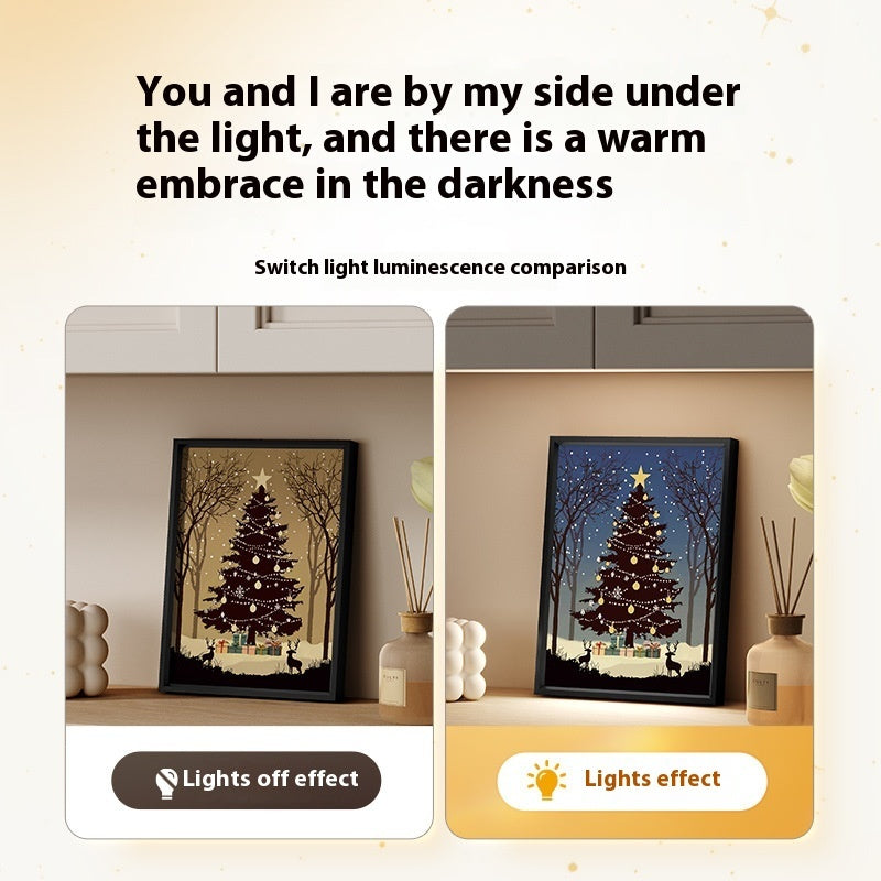 Collection of Luminous Speaker Christmas Tree Painting Bluetooth Speaker Desktop Ornament Gift Light in a gallery layout