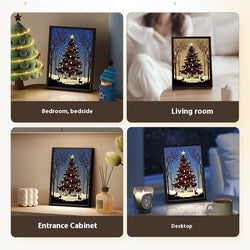 Collection of Luminous Speaker Christmas Tree Painting Bluetooth Speaker Desktop Ornament Gift Light in a gallery layout