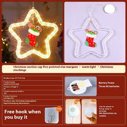 Collection of Christmas Pendant Decoration Christmas Atmosphere Led Lights Led Christmas Star Light Decoration in a gallery layout